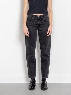 LEVI'S 550 JEANS BLACK Orange Tab Usa / 36 Inch Hips / Size 3